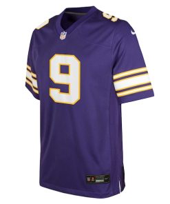 Alternative view of J.J. McCarthy Minnesota Vikings Nike Youth Classic Alternate Player Game Jersey - Purple