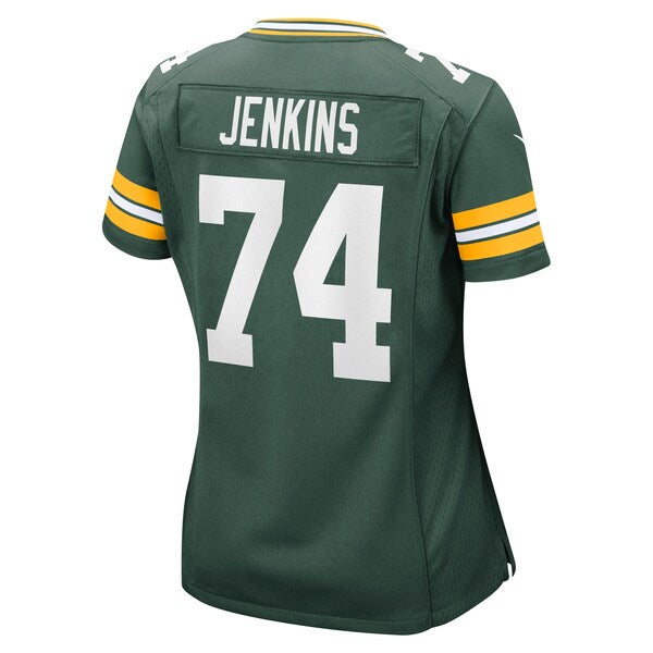 Elgton Jenkins Green Bay Packers Nike Women's Game Jersey - Green - Image 3