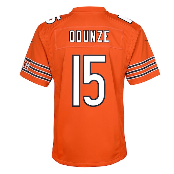 Rome Odunze Chicago Bears Nike Youth Alternate Game Jersey - Orange - Image 3