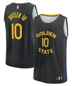 Jimmy Butler III Golden State Warriors  Fast Break Replica Player Jersey - Statement Edition - Black