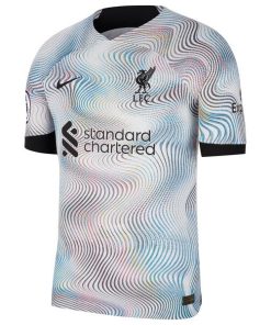 Alternative view of Diogo Jota Liverpool Nike 2022/23 Away Vapor Match Authentic Player Jersey - White