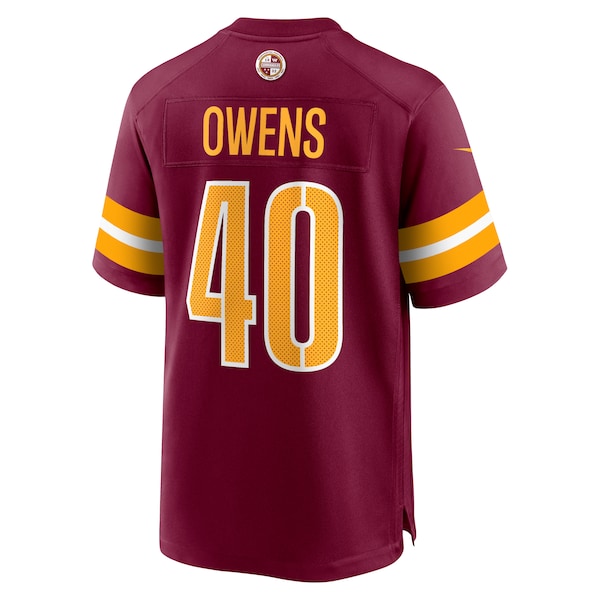Tyler Owens Washington Commanders Nike Game Jersey - Burgundy - Image 4