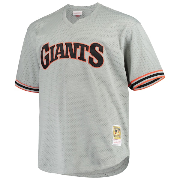 Will Clark San Francisco Giants Big & Tall Cooperstown Collection Mesh Batting Practice Jersey - Gray - Image 2