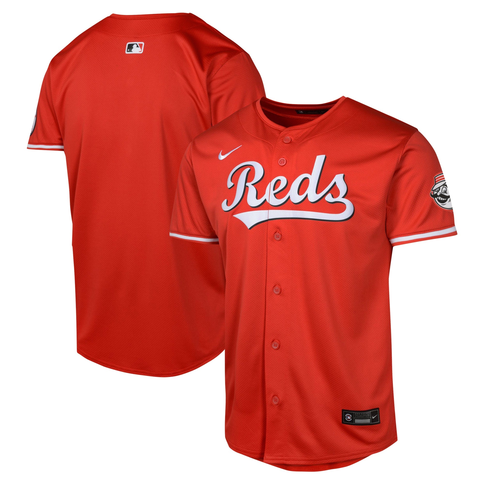 Cincinnati Reds Youth Alternate 2 Limited Jersey - White/Red - Image 6