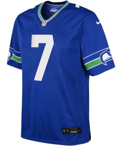 Alternative view of Geno Smith Seattle Seahawks Nike Youth Game Jersey - Royal