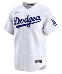 Alternative view of Los Angeles Dodgers Nike 2024 Jackie Robinson Day Home Limited Jersey?¨C White