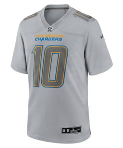 Alternative view of Justin Herbert Los Angeles Chargers Nike Atmosphere Fashion Game Jersey - Gray