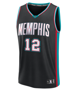 Alternative view of Ja Morant Memphis Grizzlies  Fastbreak Jersey - Classic Edition - Black