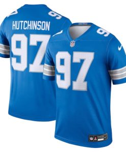 Aidan Hutchinson Detroit Lions Nike Legend Jersey - Blue