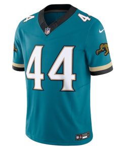 Alternative view of Travon Walker Jacksonville Jaguars Nike Prowler Throwback Vapor F.U.S.E. Limited Jersey - Teal