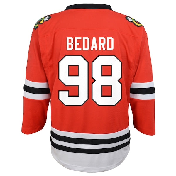 Connor Bedard Chicago Blackhawks Preschool Home Replica Player Jersey - Red - Image 3