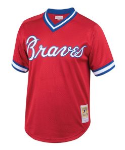 Alternative view of Dale Murphy Atlanta Braves Youth Cooperstown Collection Mesh Batting Practice Jersey - Red