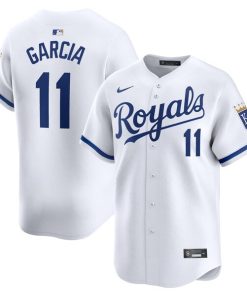 Maikel Garcia Kansas City Royals Nike Home Limited Player Jersey - White