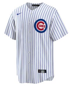Alternative view of Chicago Cubs Nike Home Blank Replica Jersey - White