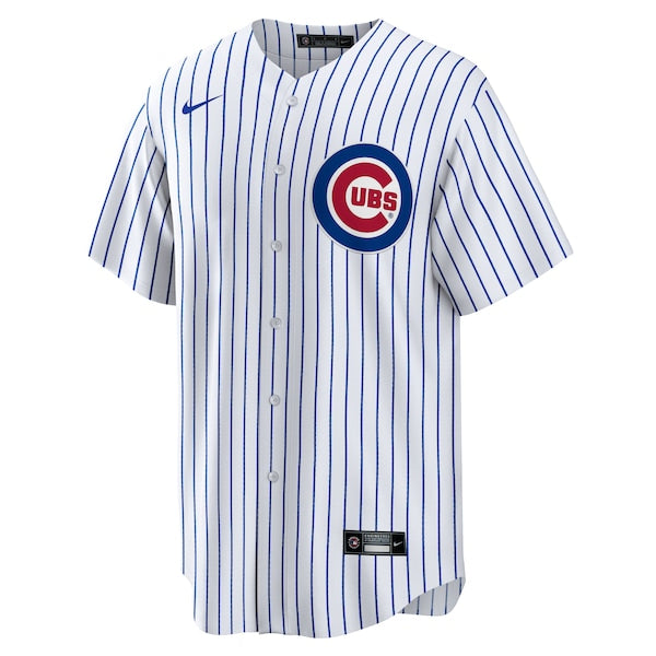 Chicago Cubs Nike Home Blank Replica Jersey - White - Image 2