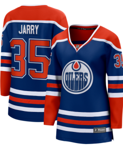 Tristan Jarry Edmonton Oilers  Women's Home Breakaway Player Jersey - Royal
