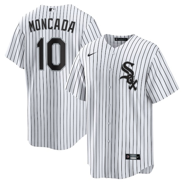 Yoan Moncada Chicago White Sox Nike Home Replica Player Name Jersey - White/Black - Image 2