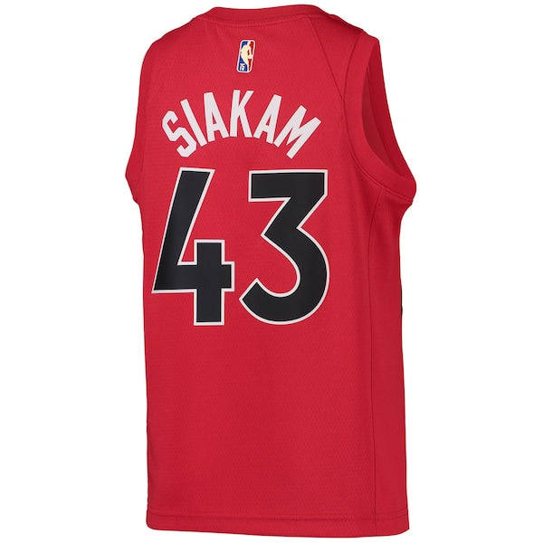 Pascal Siakam Toronto Raptors Nike Youth 2021/22 Diamond Swingman Jersey - Icon Edition - Red - Image 3
