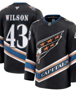 Tom Wilson Washington Capitals  Alternate 50th Anniversary Premium Jersey - Black/Red