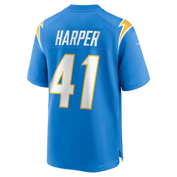 Thomas Harper Los Angeles Chargers Nike Team Game Jersey - Powder Blue - Image 3
