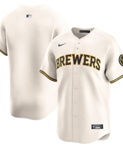 Milwaukee Brewers Nike Youth Home Limited Jersey - Cream