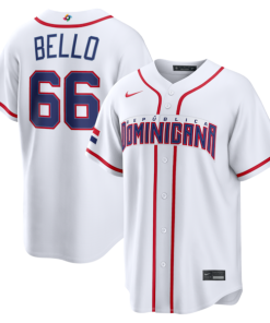 Brayan Bello Dominican Republic Baseball Nike 2026 World Baseball Classic Home Stadium Jersey - White