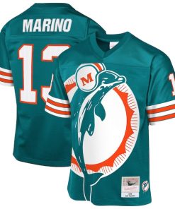Dan Marino Miami Dolphins  Youth 1984 Throwback Fashion Jersey - Aqua