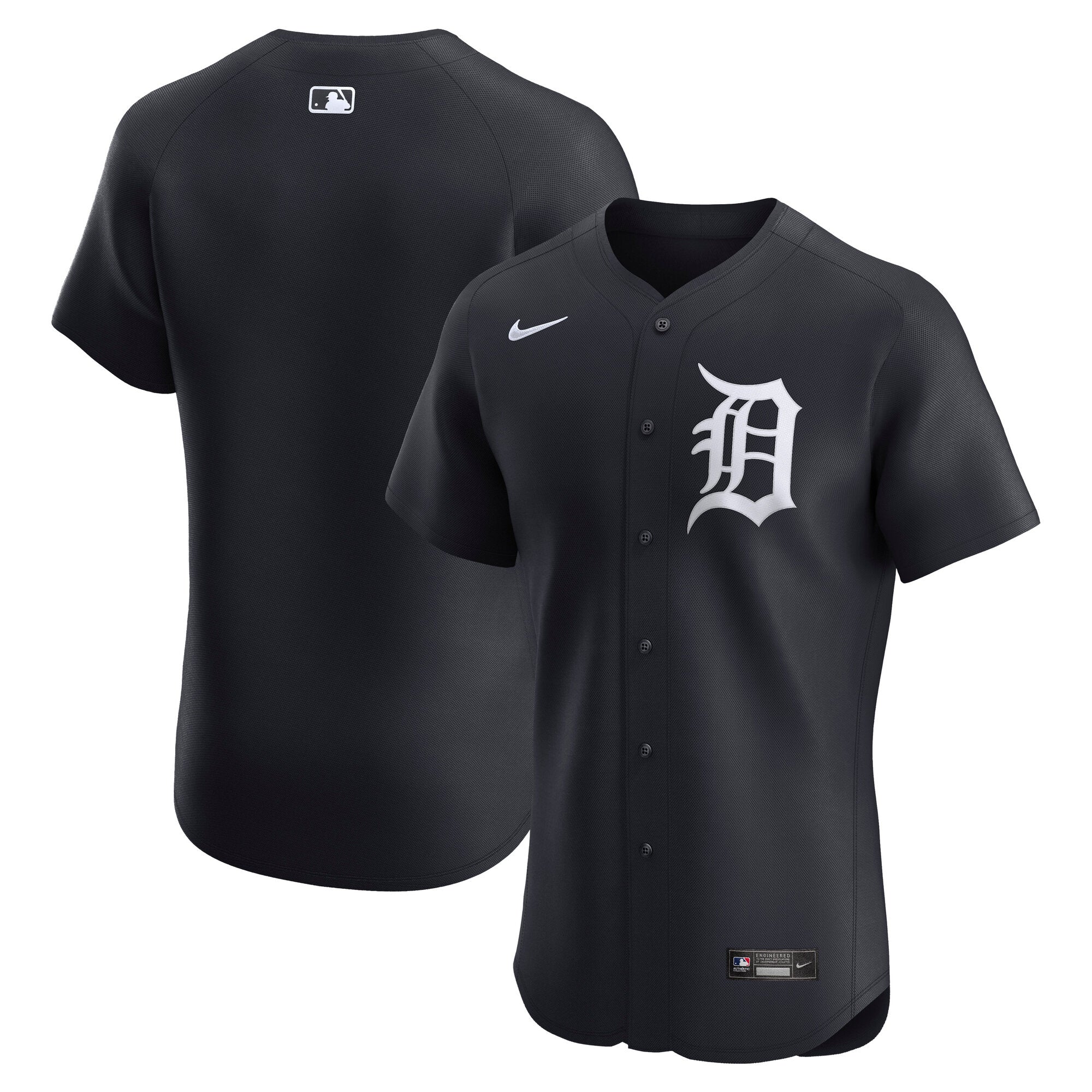 Detroit Tigers Nike Home Elite Jersey - White/Navy - Image 6