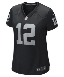 Alternative view of Ken Stabler Las Vegas Raiders Nike Women's Game Retired Player Jersey - Black