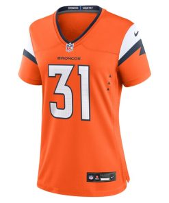 Alternative view of Kris Abrams-Draine Denver Broncos Nike Women's Team Game Jersey -  Orange
