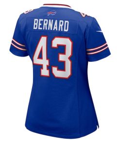 Alternative view of Terrel Bernard Buffalo Bills Nike Women's Game Player Jersey - Royal