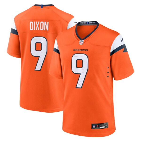 Riley Dixon Denver Broncos Nike Team Game Jersey - Orange - Image 2