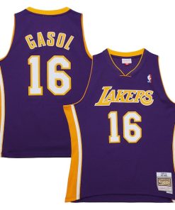 Pau Gasol Los Angeles Lakers  2009/10 Hardwood Classics Swingman Jersey - Purple