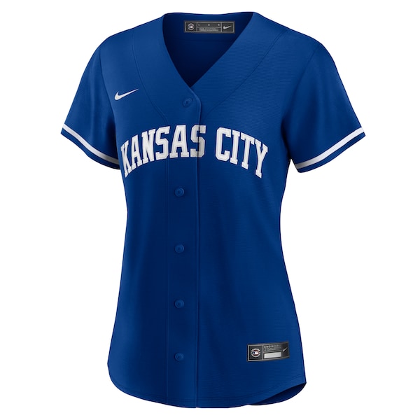 Kansas City Royals Nike Women's Alternate Replica Team Logo Jersey - Royal - Image 2