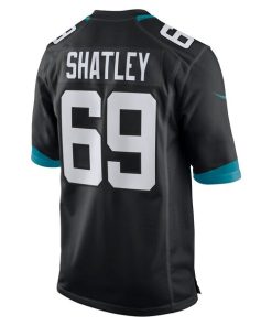 Alternative view of Tyler Shatley Jacksonville Jaguars Nike Game Jersey - Black