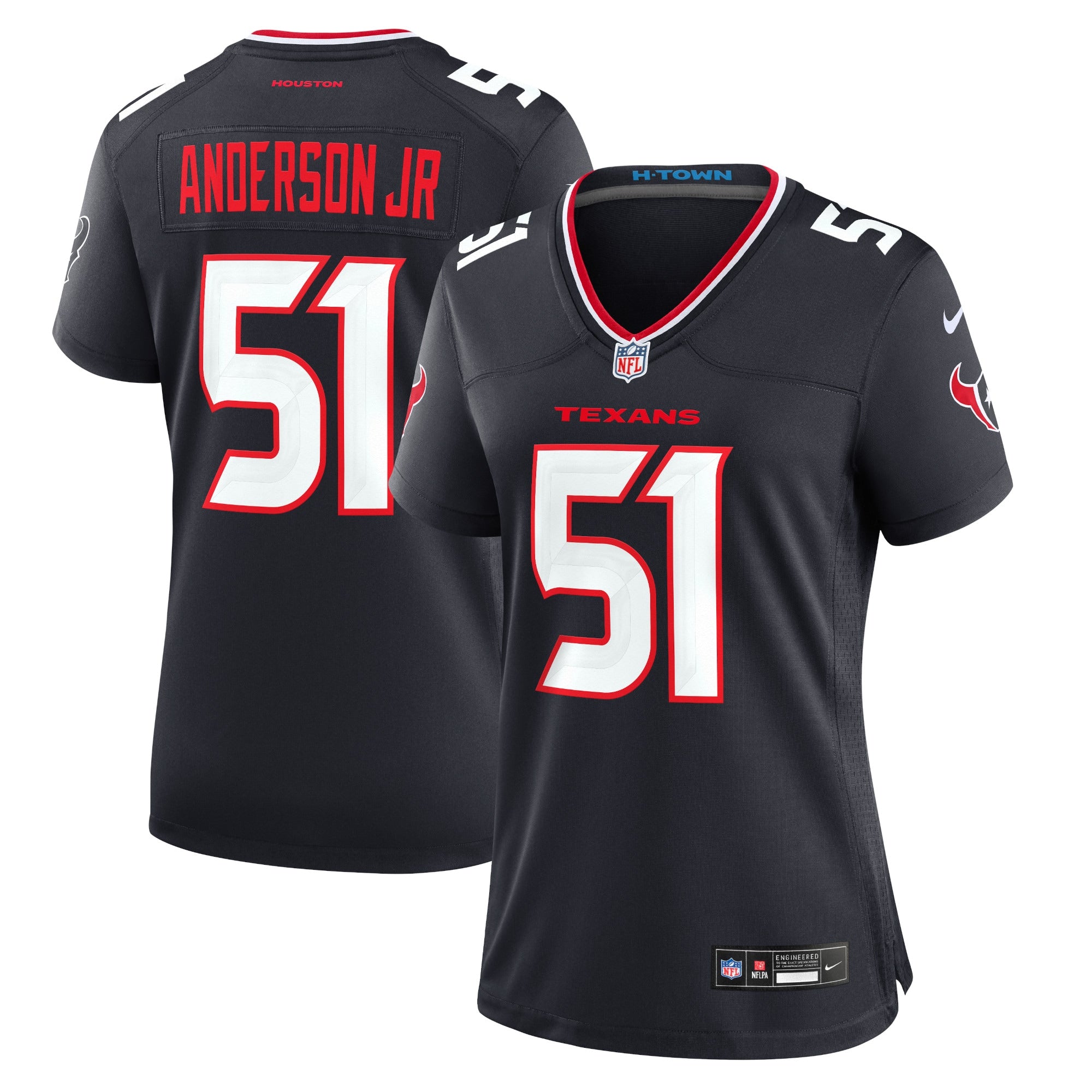 Will Anderson Jr. Houston Texans Nike Women's Game Jersey - White - Image 5