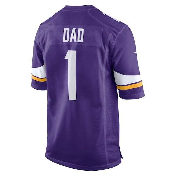 Number 1 Dad Minnesota Vikings Nike Game Jersey - Purple - Image 3