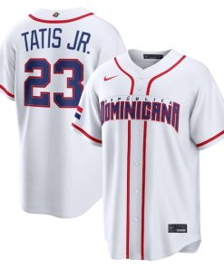 Fernando Tatis Jr. Dominican Republic Baseball Nike 2026 World Baseball Classic Home Stadium Jersey - White