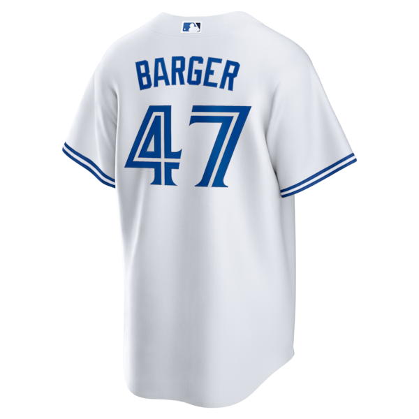Addison Barger Toronto Blue Jays Nike 2025 World Series Home Replica Player Jersey - White - Image 3