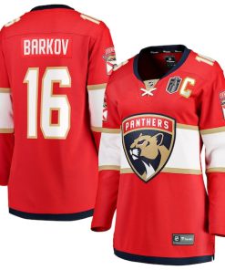 Aleksander Barkov Florida Panthers  Women's 2025 Stanley Cup Final Home Breakaway Player Jersey - Red