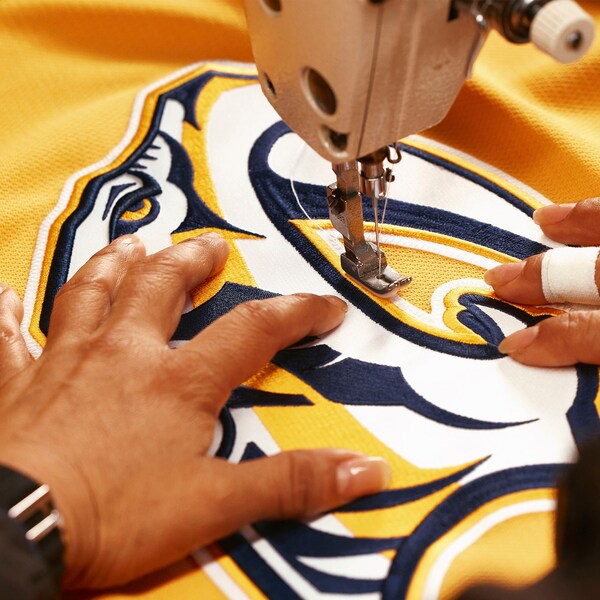 Nashville Predators Home Authentic Pro Jersey - Yellow - Image 4