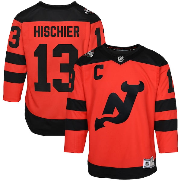 Nico Hischier New Jersey Devils Youth 2024 NHL Stadium Series Premier Player Jersey?ยจC Red