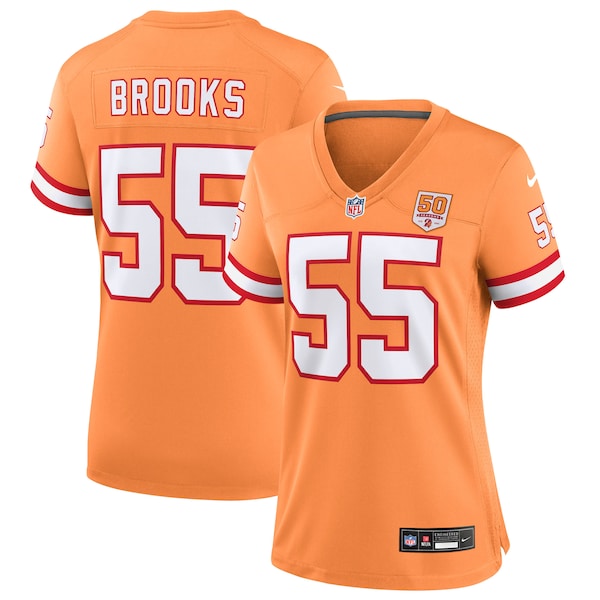 Derrick Brooks Tampa Bay Buccaneers Nike Women's 50th Season Game Jersey - Creamsicle/Red - Image 5