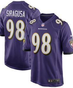 Tony Siragusa Baltimore Ravens Nike Game Retired Player Jersey - Purple