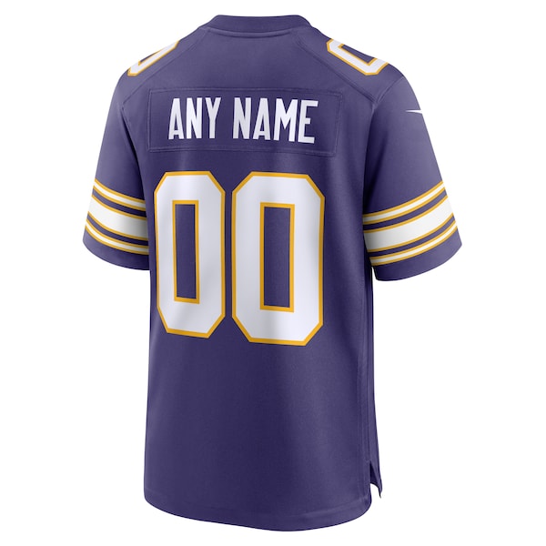 Minnesota Vikings Nike Classic Custom Game Jersey - Purple - Image 3