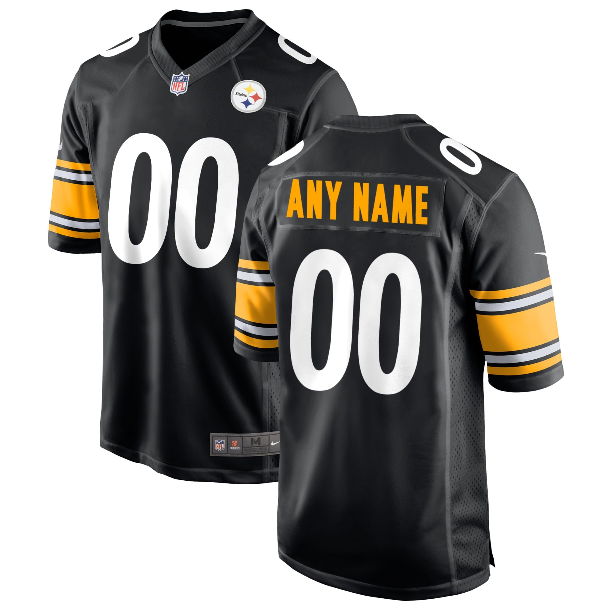 Pittsburgh Steelers Nike Alternate 1933 Throwback Game Custom Jersey - Gold/Black - Image 5