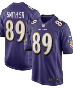 Steve Smith Sr. Baltimore Ravens Nike Retired Player Game Jersey - Purple
