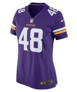 Alternative view of Chris Garrett Minnesota Vikings Nike Women's Home Game Player Jersey - Purple