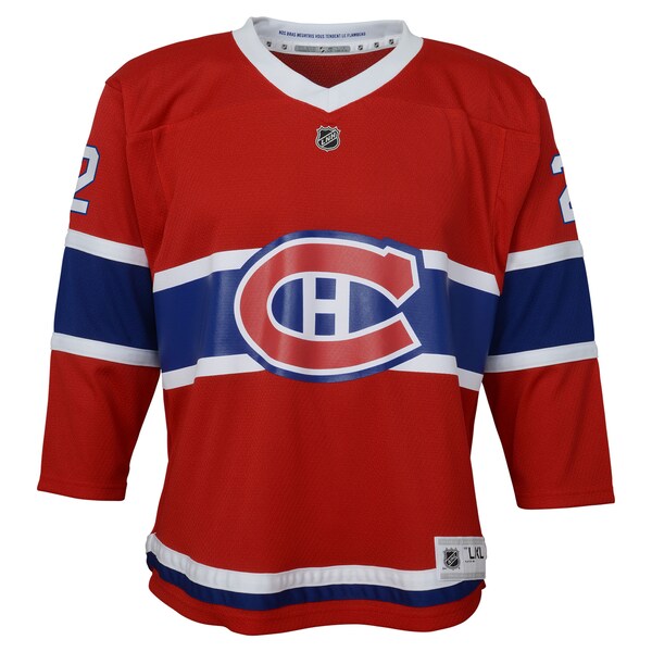 Cole Caufield Montreal Canadiens Toddler Home Replica Player Jersey - Red - Image 2
