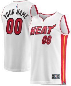 Miami Heat  Youth Fast Break Custom Replica Jersey - Association Edition - White